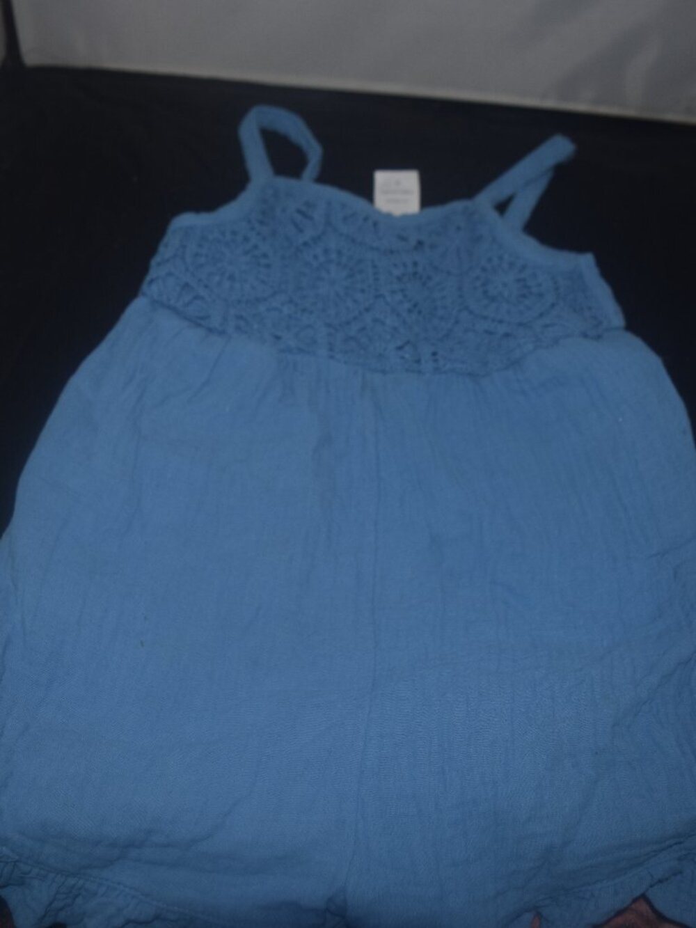 Wonder Nation Girl's Crochet Bodice Romper 4T